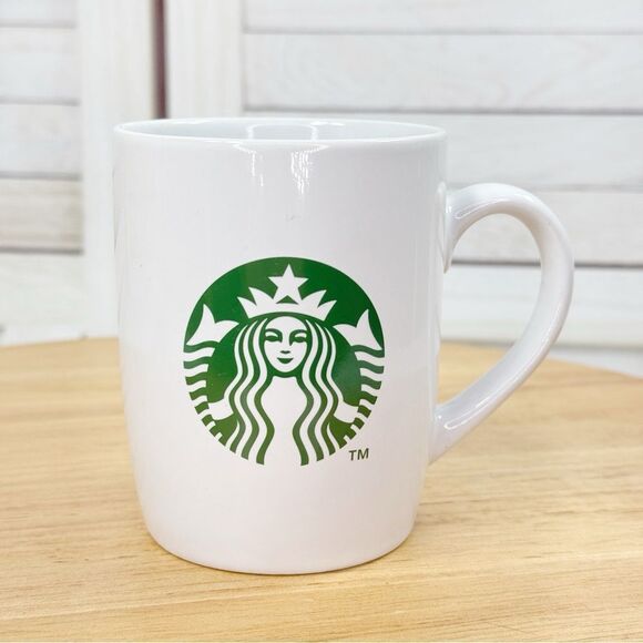 Starbucks 2012 Classic Siren Logo White Ceramic Mug - Picture 1 of 7